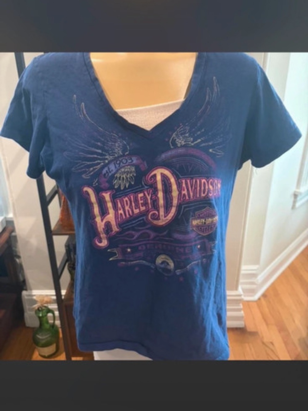 Blue Harley Davidson Shirt